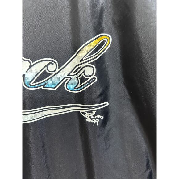 VTG Kid Rock Tour Jacket L 1999 Blk Top Dog Records Snap Front Nylon Streetwear - Picture 7 of 10